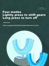 Load image into Gallery viewer, U Shape Cold Light Automatic Toothbrush - Black
